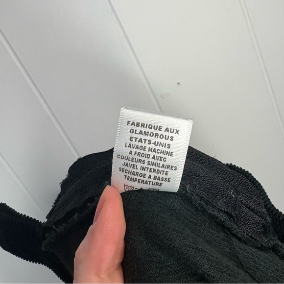 ✨Y2K 2000’s Vintage Juicy Couture Jeans Black Corduroy Pleated Mini Skirt Preppy - Picture 8 of 9